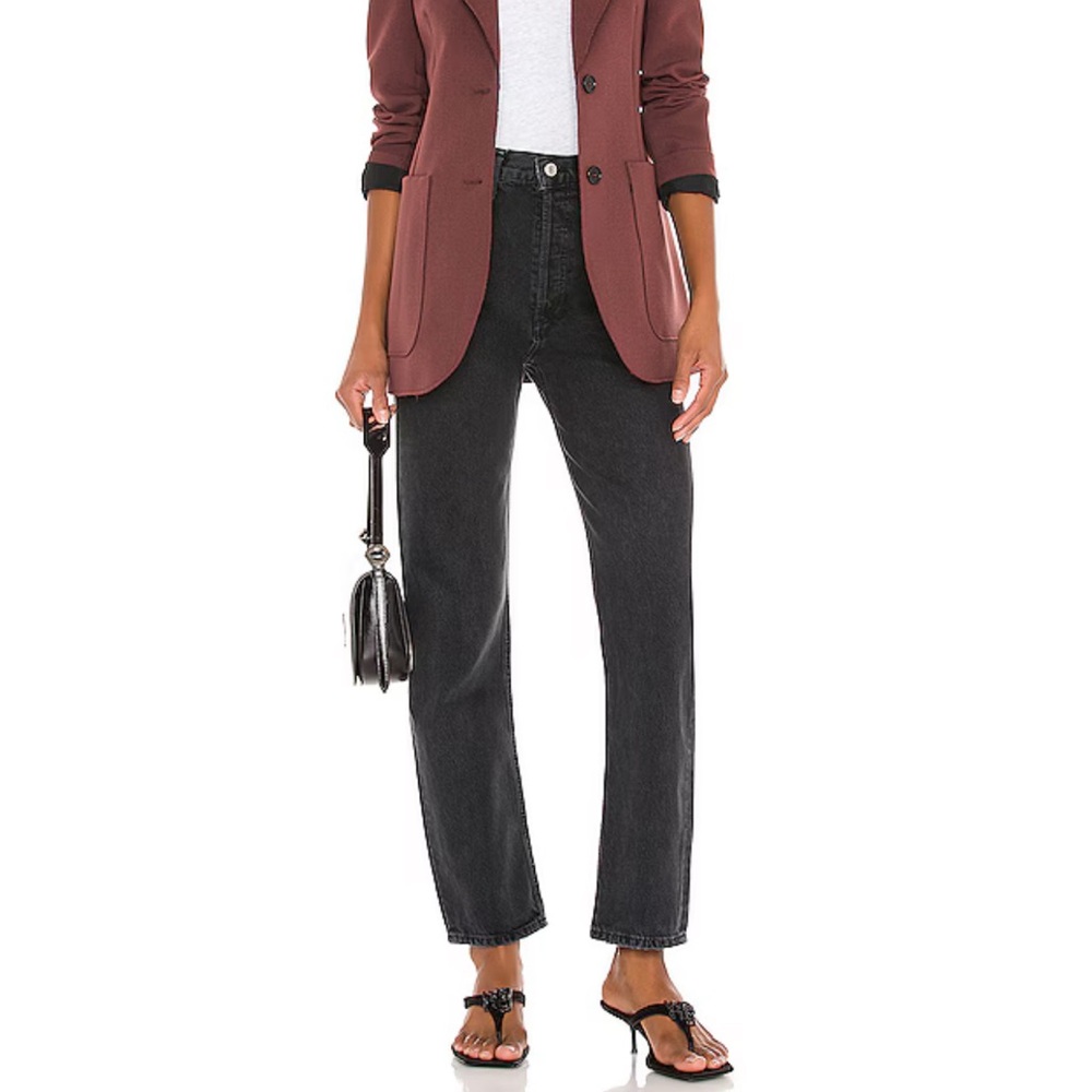 Agolde 90’s pinch waist jeans in black tea